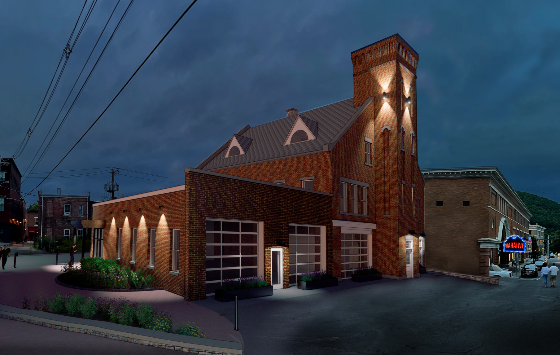 Castle Street firehouse renovation rendering