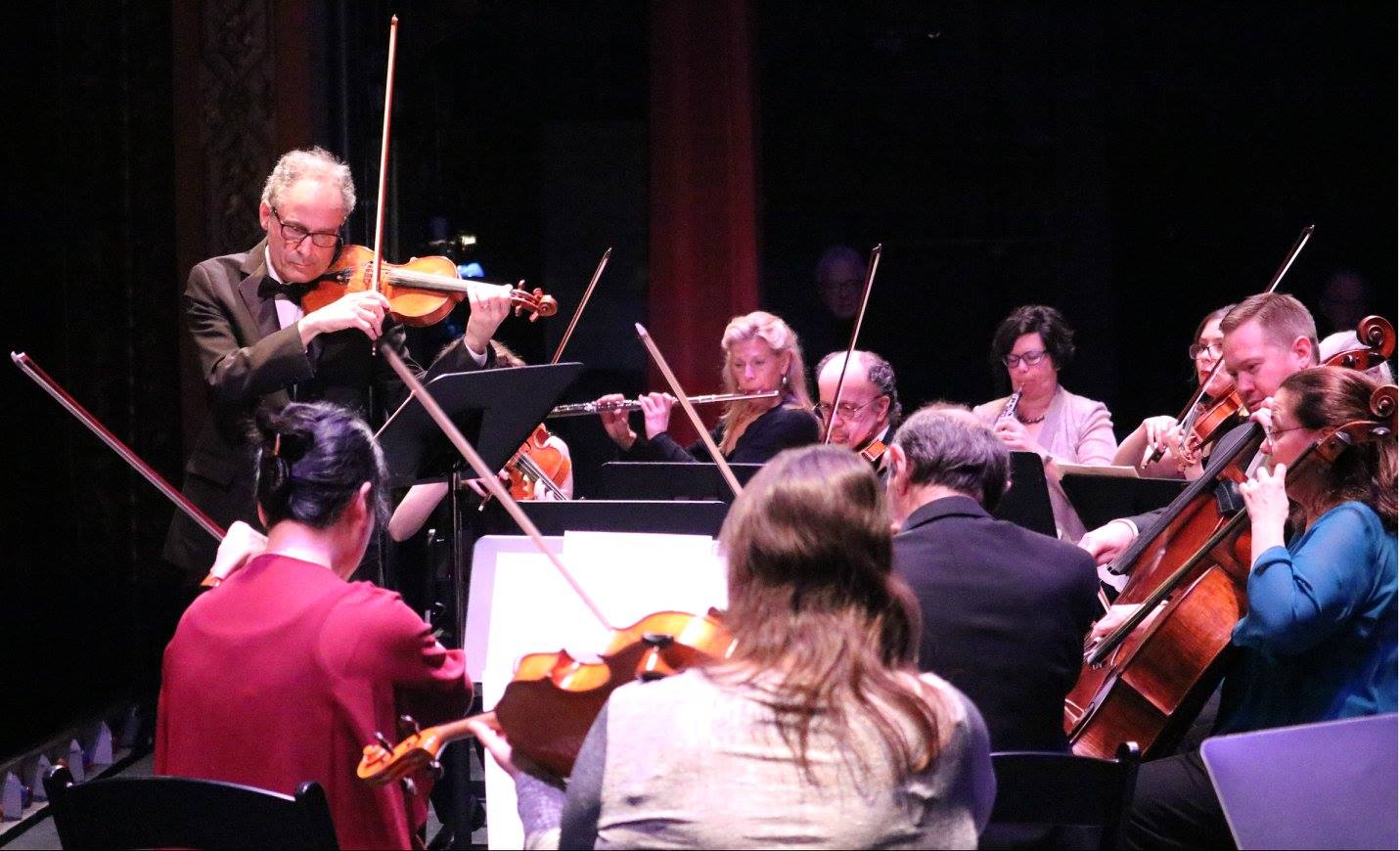 Classical musicians at a concert