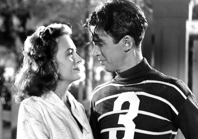 Donna Reed and James Stewart