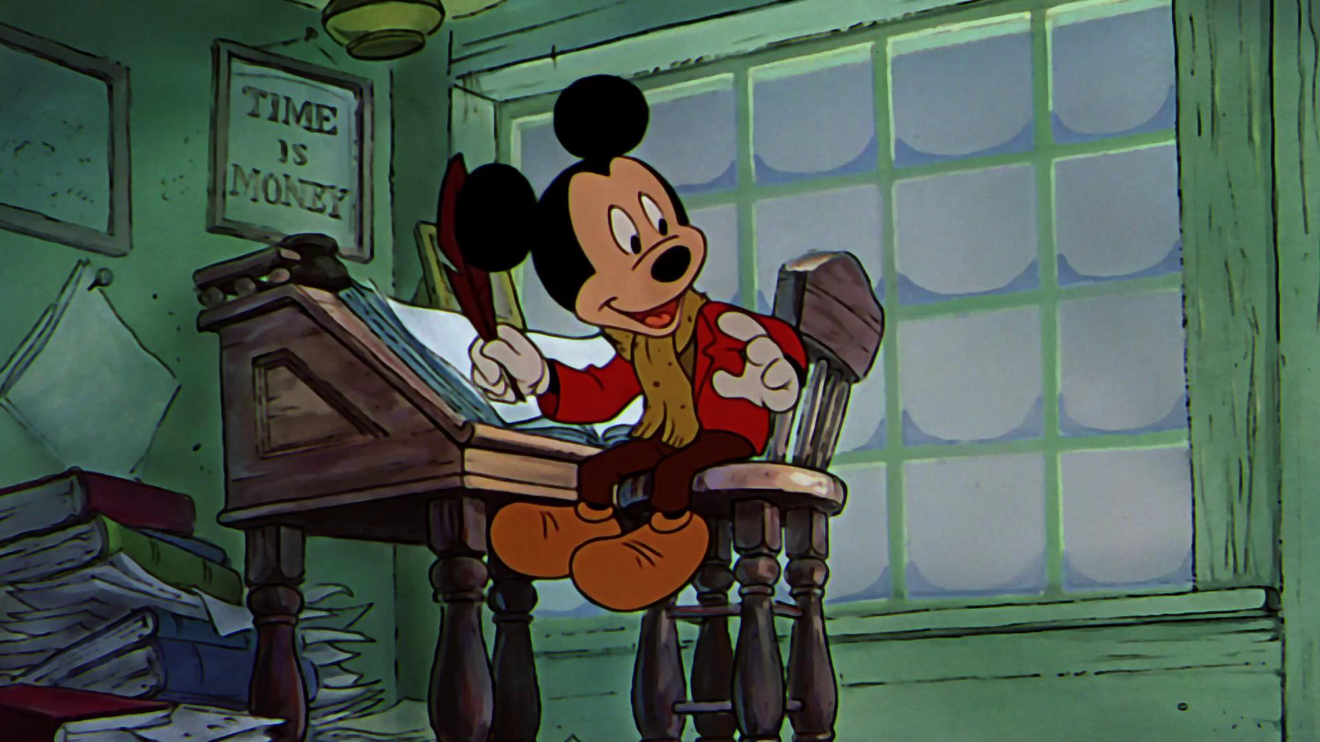 Mickey Mouse as Bob Cratchit