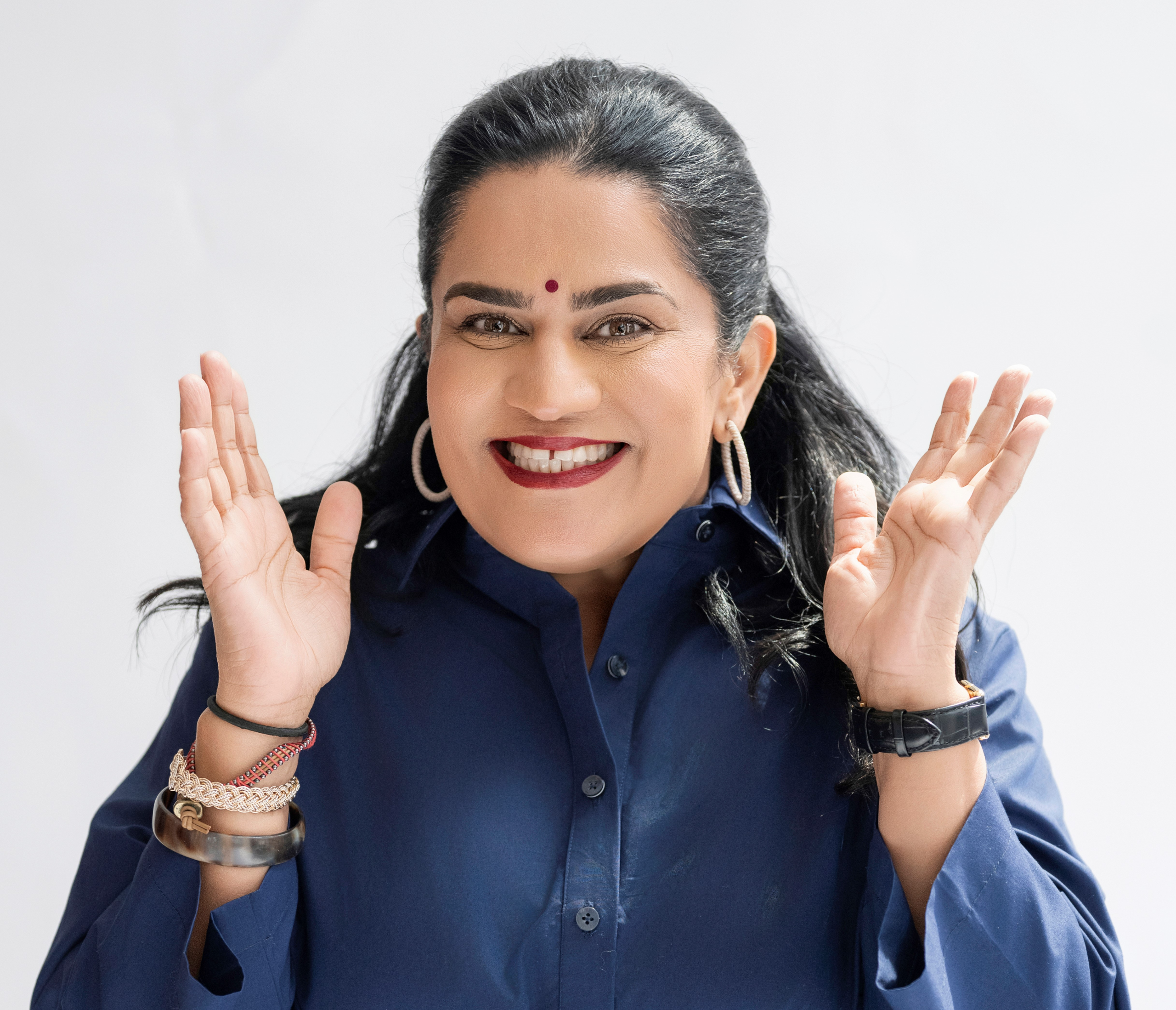 A portrait of comedian Zarna Garg